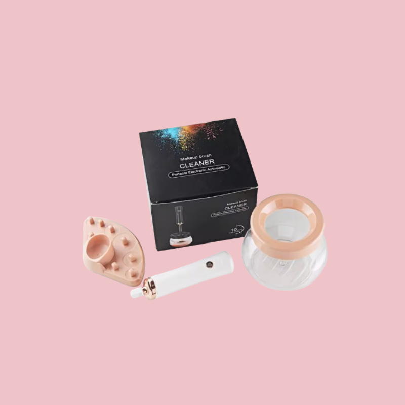 Épurateur nettoyant pour pinceau de maquillage électrique (Couleur Rose)