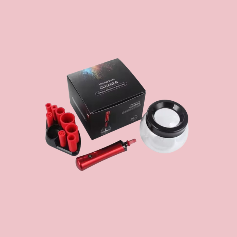 Épurateur nettoyant pour pinceau de maquillage électrique (Couleur Rouge)